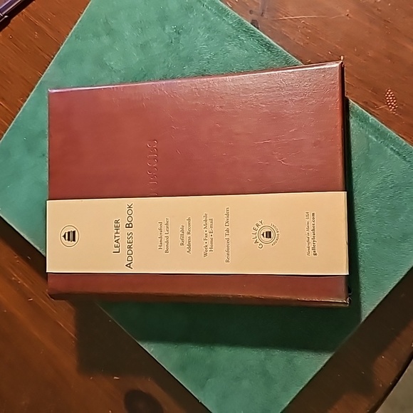 Vintage Leather Address Book - Picture 1 of 7